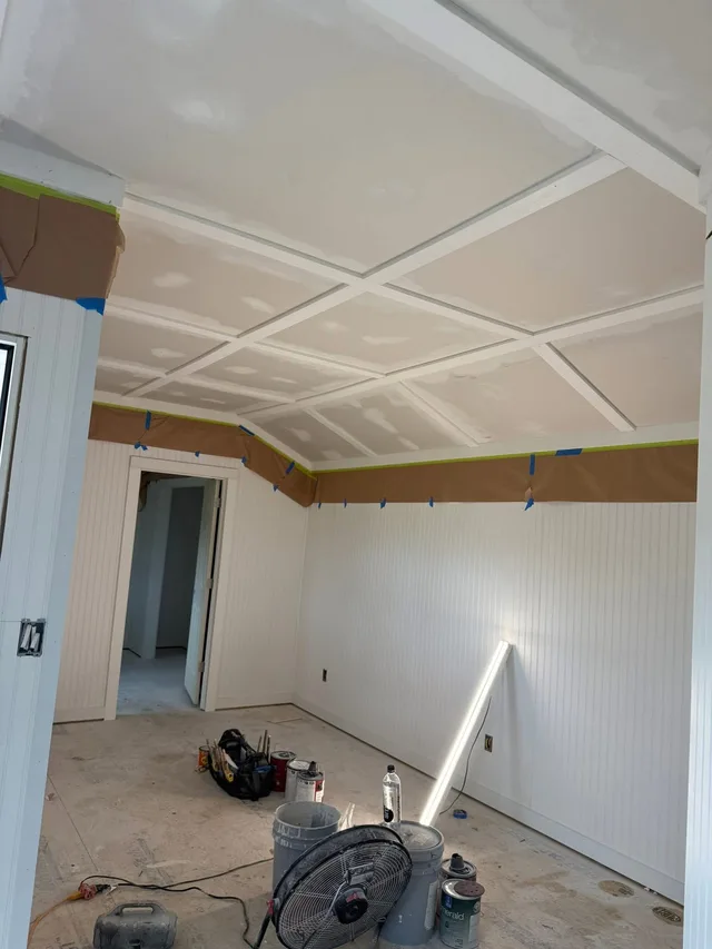 Ceiling before painting